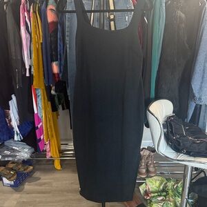 Beyond Yoga built in bra Black Sleeveless Dress
